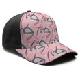 thumbnail image 3 of Design Pattern Baseball Cap – Stylish Spliced Design Adjustable Trucker Hat with Full Print Front & Brim, Breathable Cotton Blend Snapback for Sports, Travel & Daily Wear, 3 of 3