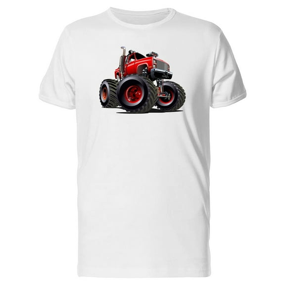 Red Monster Truck T-Shirt Men -Image by Shutterstock, Male 4X-Large