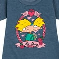 thumbnail image 3 of Hey Arnold! - Valentine's My Love - Toddler And Youth Girls Fleece Dress, 3 of 5