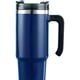 thumbnail image 3 of Termo Botella de agua para beber de 30 oz Taza de paja de café portátil con asa (Azul), 3 of 7