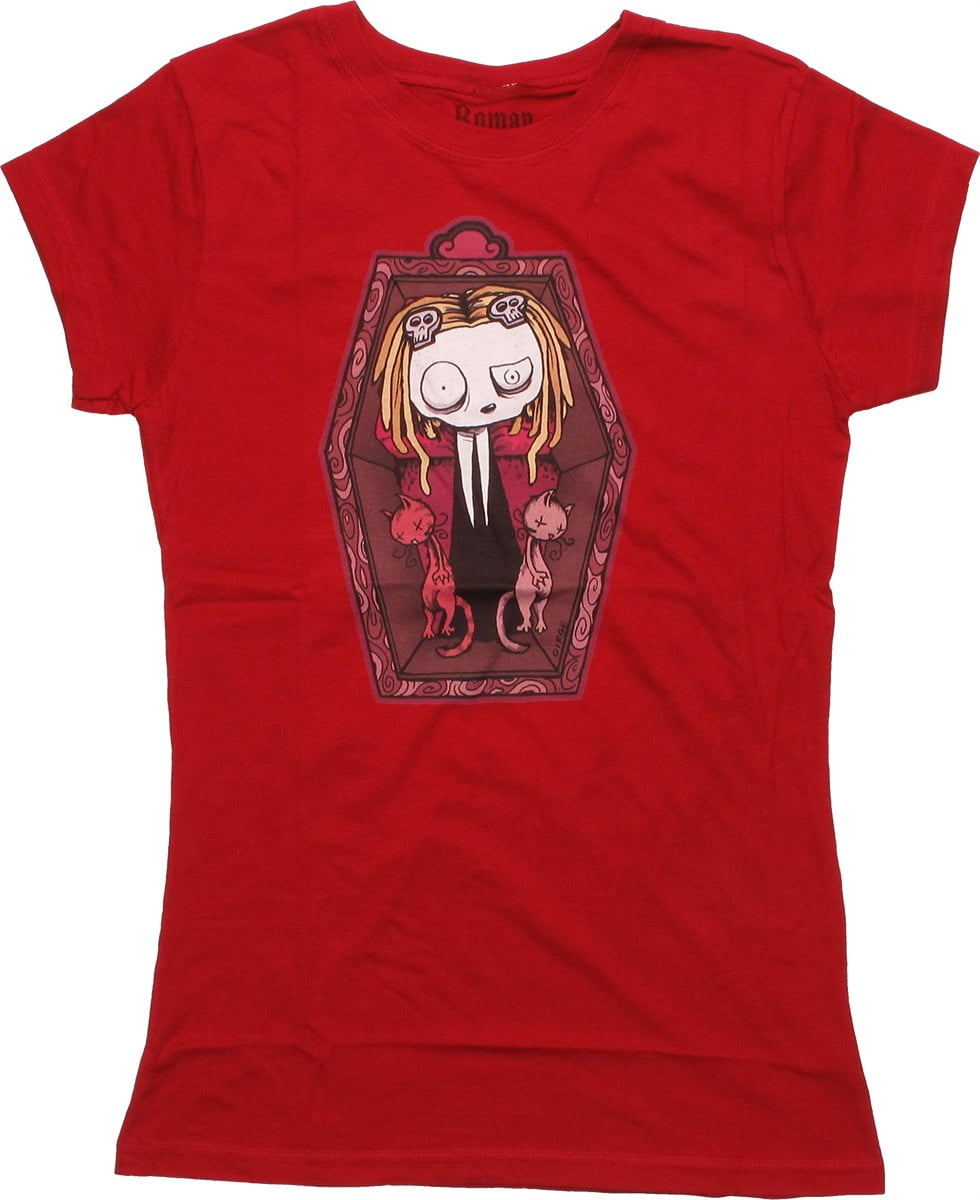 red baby tee