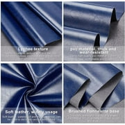 PU Leather (13x 55) Black Leather Roll Solid Color Synthetic Faux Leather for Dressing Sewing Crafting - Black 0 4mm Thick