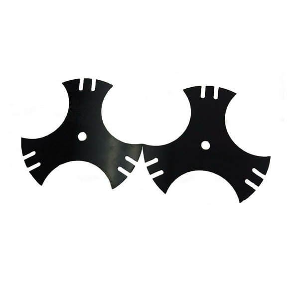 RAParts (2-Pack) 9"x9" Tri-Point Edger Blade Fits Troy-Bilt TB554 TEB515 781-0748