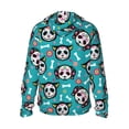 thumbnail image 3 of Fotbe Skull Cat Men's Women's UPF 50+ Sun Protection Jacket Hooded Cooling Shirt with Pockets Hiking Outdoor Performance-X-Large, 3 of 9