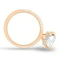 thumbnail image 5 of ESTE ORIGIN 2.00Ct Pear Cut Lab-Grown Diamond Engagement Ring – Hidden Halo, Pavé Band in 14K Rose Gold for Women US 6.5, 5 of 10
