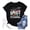 Black, variant on WENWU Women's Summer Casual Print Comfortable Fashion Color Round Neck Short Sleeve T Shirt Juniors Graphic Tops T Shirts Short Sleeve for Women