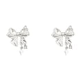 thumbnail image 4 of Pendientes retro coreanos con broche de plata S925, joyería elegante con viento frío para las orejas, pendientes de nicho con sentido avanzado, 4 of 5