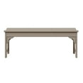 thumbnail image 3 of WestinTrends Malibu 46" length backless Outdoor Garden Bench, Weathered Wood, 3 of 16