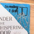 thumbnail image 4 of Bookmark Books Funny Word for Book Lovers Hand Embroidered Felt, Corner Bookmark C, 4 of 5