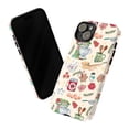 thumbnail image 3 of Christmas Pattern Phone Case with Christmas Cookies, Mixer, Rolling Pin, Teapot & Festive Decorations, Cute Winter Kitchen Pattern Cover for iPhone 16 15 14 13 12 11 Pro Max Mini, 3 of 6