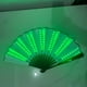 thumbnail image 5 of Ventilador plegable LED de Backtonatureau, accesorio decorativo, regalo para cumpleaños, club nocturno, espectáculo Verde, 5 of 9