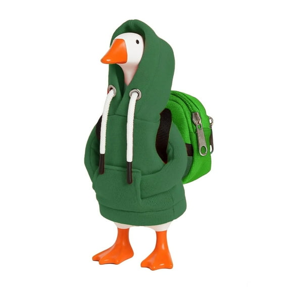 7 Inch Desk Goose Outfits Hoodies Tabletop Goose Accessory Mini Porch Goose Costume Magnetic Goose Statue Key Holder Clothes for Table Decor