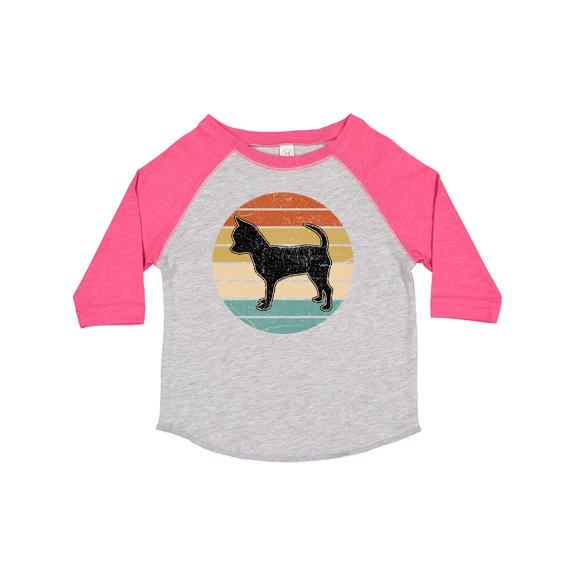 Inktastic Chihuahua Dog Retro Sunset Boys or Girls Toddler T-Shirt