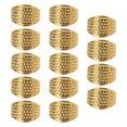 thumbnail image 2 of Thimble Pads, Copper DIY Crafts Hand Made Ring Thimble Round Gold  For Repairing For Sewing, 2 of 8