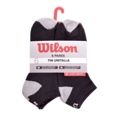 Tin Wilson para Hombre, Extra Confort Negro 6 Pares Unitalla