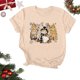 thumbnail image 1 of Puntoco Blusas estampadas de moda para mujer, blusas de manga corta, camisetas de cuello redondo, 1 of 3