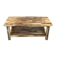 thumbnail image 3 of Solid Acacia Wood Architectural Coffee Table, Natural, 3 of 5
