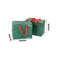thumbnail image 3 of Nkmbld 2Pcs Heavy Duty Large Christmas Tree Storage Bag PE Woven Festive Gift Organizer Storage Bag Moving Storage Bag with Durable Reinforced Handles, Green, 3 of 6