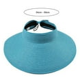 thumbnail image 6 of Limei Women's Wide Brim Roll up Visor Packable Summer Sun Beach Hat - Paper Straw, Adjustable, UPF50+, 6 of 7