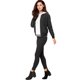 thumbnail image 4 of Chaqueta bomber acolchada con cremallera y mangas largas raglán para mujer con bolsillos Negro M, 4 of 6