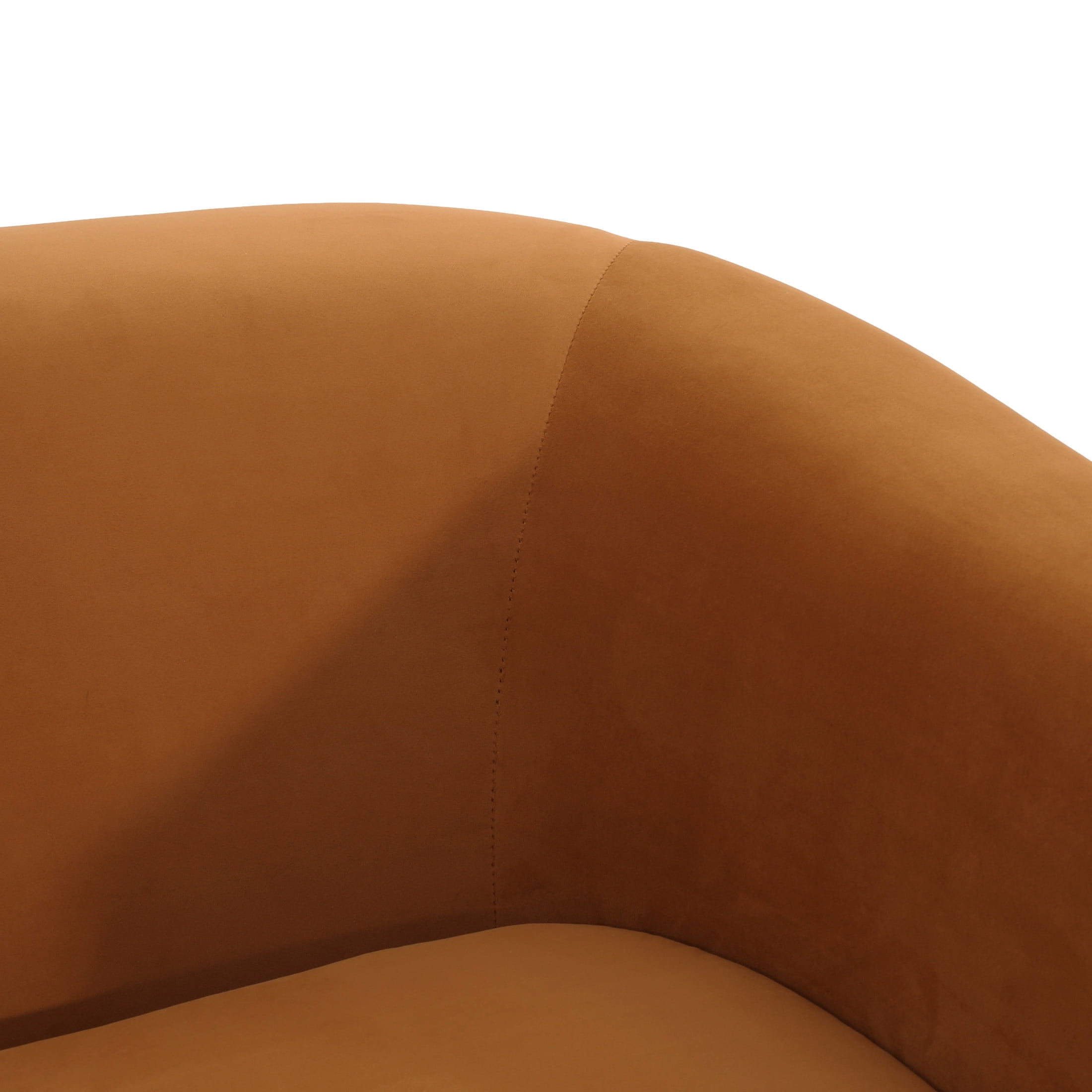 Noble House Modern Velvet Loveseat for Living Room, Turmeric