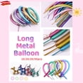 thumbnail image 5 of 10/20/30/50/100 piezas 260 globos largos de látex de color cromado para modelar, para niños, juguetes de regalo, suministros para fiestas, 5 of 5