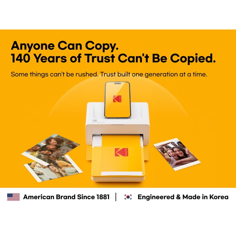 Kodak, Dock Plus 4PASS Instant Photo Printer, Bluetooth