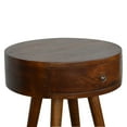 thumbnail image 4 of Lesuto Nordic Chestnut Circular nightstand - Modern, Wood, 4 of 12
