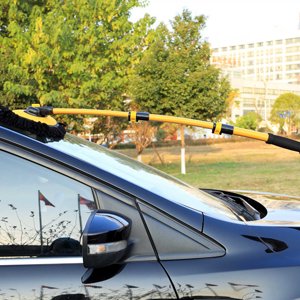 TIMIFIS Cars Wash Mop Bent Pole Car Washing Mop,Non Injurious Long Handle Retractable and Retractable Wiping Tool Car Washing Mop Multiple Uses Other Exterior Accessories