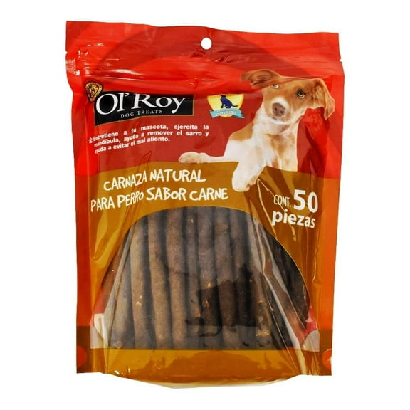 Carnaza Para Perro Ol'Roy Palitos Sabor Carne 50 Piezas