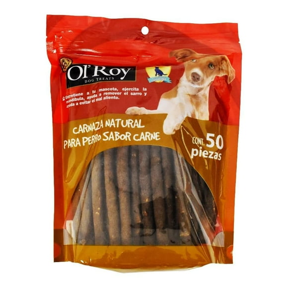 Carnaza Para Perro Ol'Roy Palitos Sabor Carne 50 Piezas