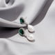 thumbnail image 4 of Ganfancp Señoras Moda Diamante Perla Pendientes Larga Cadena Borla Pendientes Artículos En Liquidación 1 Par de Pendientes, 4 of 6