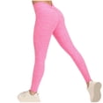 thumbnail image 2 of LEBONYARD Leggings for Women Clearance under $5,Women Patchwork High Waist Stretch Strethcy Fitness Leggings Yoga Pant Pink XL, 2 of 7