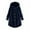 Navy, variant on Turilly Women Plus Size Button Plush Tops Hooded Loose Cardigan Wool Coat Winter Jacket