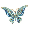thumbnail image 2 of Rhinestone Butterfly Brooch Pin - Elegant Lapel Pin for Women's Dresses, Blazers, and Jackets, Multi-Color Sparkling Corsage Accessory for Daily Wear and Special Occasions, 2 of 5