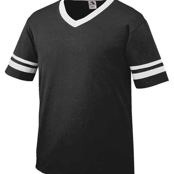 Augusta Sportswear Sleeve Stripe Jersey (360) Black/White, 2XL