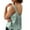 Green, variant on Tank Tops for Women Solid Color Tank Top with Spaghetti Straps Crew Neck Backless Sleeveless Blouses Wrinkle Resistant Stretch Top Summer Vacation Beach Party S-3XL