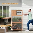 thumbnail image 4 of CoSoTower Enclos Extérieur pour Chat de 34 Pouces L Catio sur Roues avec Hamac, Multiples Plateformes, Rampes de Repos Type Condo, pour 1 à 3 Chats, Orange, 4 of 7