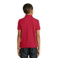 thumbnail image 2 of Port Authority Youth Core Classic Pique Polo-XS (Rich Red), 2 of 6