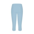 thumbnail image 6 of XIYON Leggings For Women Solid Color Calf Length Yoga Pants Workout Leggings Solid Color Soft Yoga Pants, 6 of 6