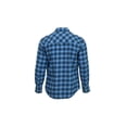 thumbnail image 2 of Wrangler Royal Blue-Colored Men's Wrancher Flannel Plaid Long Sleeve Shirt, XL, 2 of 2