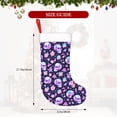 thumbnail image 4 of Yiaed crystal Skull flower cool Print Christmas Stockings, Christmas Stockings Hanging Ornaments, Christmas Stockings for Family Christmas Holiday Decorations, 4 of 7