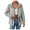 Grey, variant on Unisex Mid-Length Waterproof Rain Jacket Hooded Breathable Windbreaker for Hiking, Trekking, Camping & Outdoor Activities