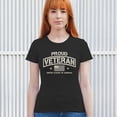 thumbnail image 4 of Proud Veteran T-Shirt Veteran's Day Military Honor US Flag Army Air Force RED Friday American Patriot Women's Tee, 4 of 7