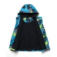 thumbnail image 4 of Girls Boys Rain Jackets for Kids Toddler Lightweight Waterproof Raincoats Hooded Rushing Jacket Sports Windbreakers Sizes 3-12T, 4 of 8