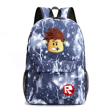 Roblox printed backpack, waterproof, casual and lightweight, suitable for primary and secondary school students, 17-inch backpack