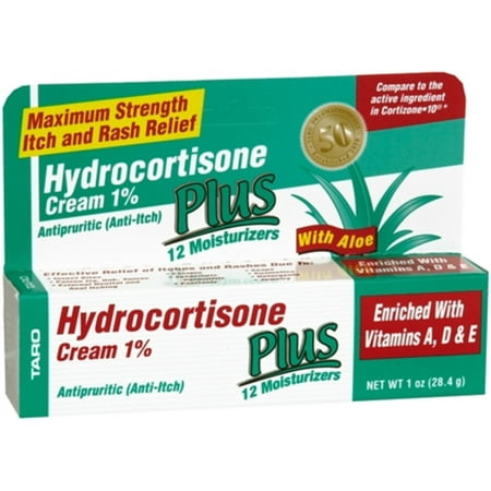 4 Pack - Taro hydrocortisone Crème 1% 1 oz