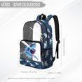 thumbnail image 6 of SEANATIVE Middle School Clear Backpack Kids Transparent Bookbag See Through Daypack Heavy Duty PVC Schoolbag School Accessory for Boys Girls Teens, Shark Blue, 6 of 7