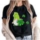 thumbnail image 2 of Puntoco Liquidación de camisetas cortas para mujer Camiseta de manga corta con cuello redondo y estampado informal a la moda para mujer, 2 of 5