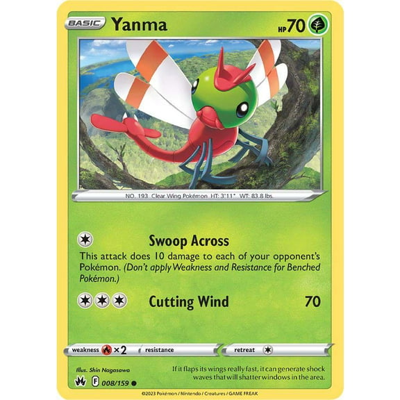 Pokemon Crown Zenith Common Yanma #8